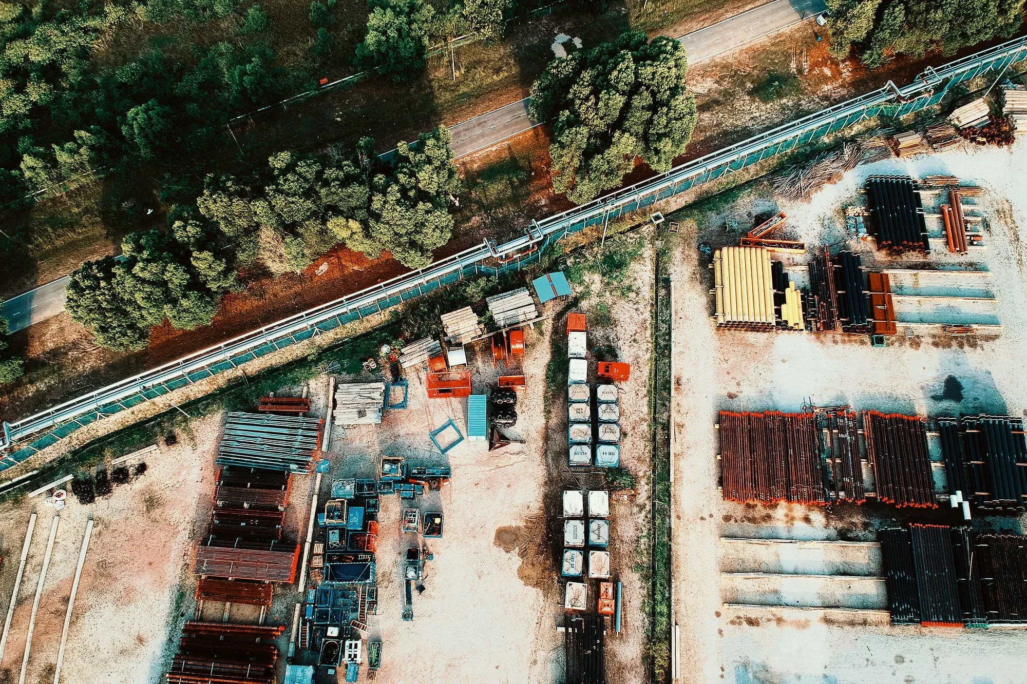 Construction Progress Drone Photography photographed from an aerial drone perspective