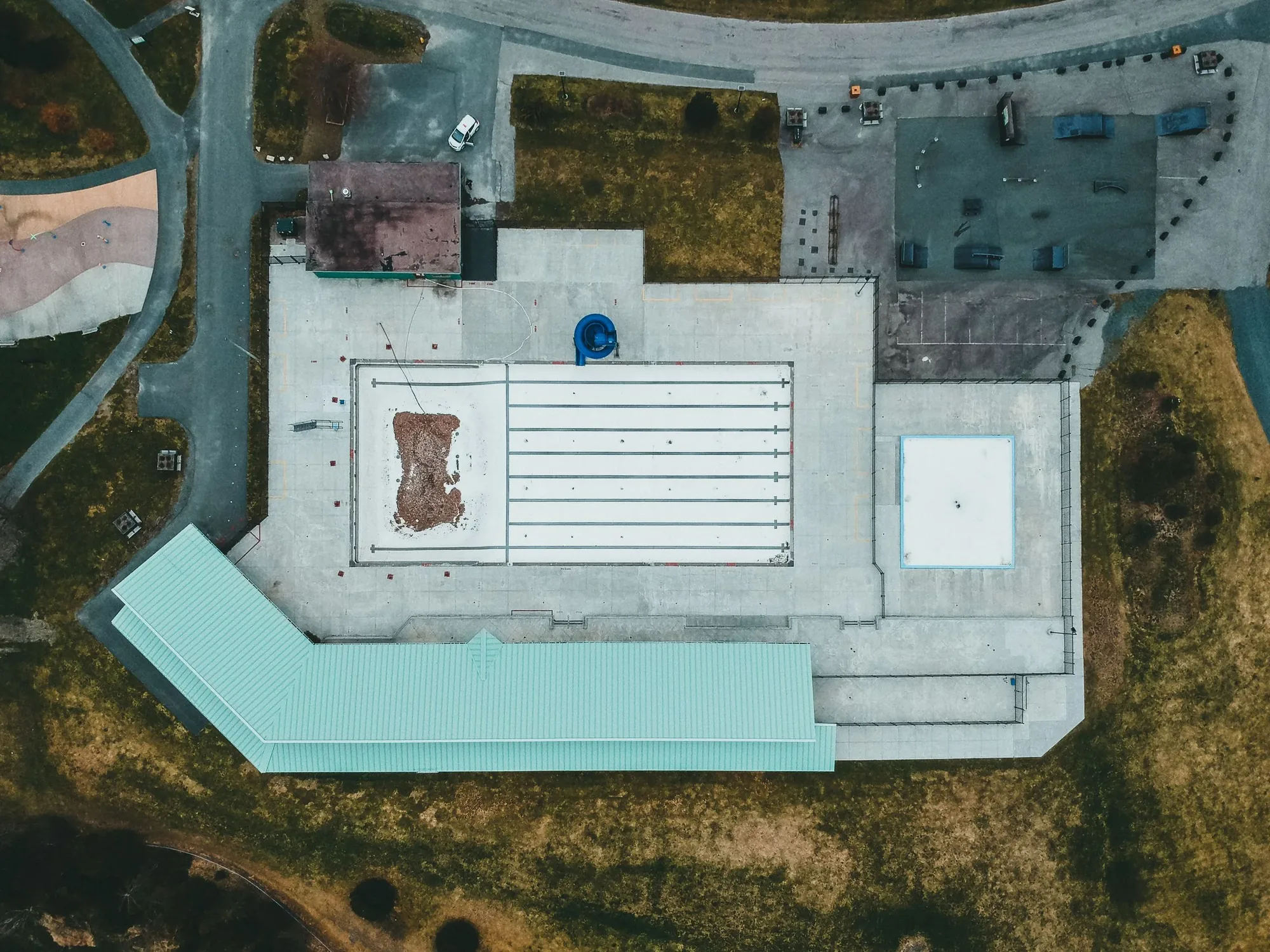 Building Facade Drone Inspection photographed from an aerial drone perspective
